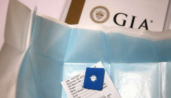 diamond-GIA-certificat Here is a diamond, intended to be mounted in a custom engagement ring, with its GIA certificate (gemmological institute of America).