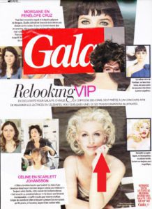Gala oct 2009 The ring X, a jewelry creation of Annette Girardon (jeweler paris) in white gold, set with diamonds, appears on a mannequin during a publication in Gala magazine.