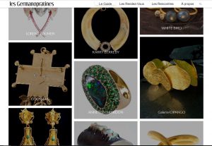 publication-Annette-Girardon Publication on the jeweler Annette Girardon in the Parisian Germanopratines city guide.